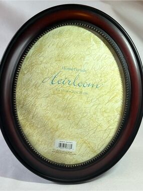HomeTrends Heirloom Oval Picture Frame - Cherry Wood Finish